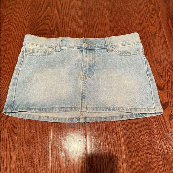 Brandy Melville Dresses & Skirts - Brandy Melville Light Blue Denim Mini Skirt